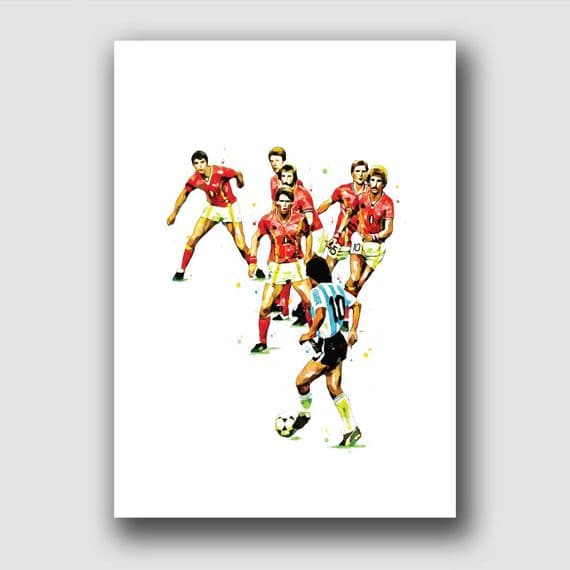 ARGENTINA -  DIEGO MARADONA V BELGIUM