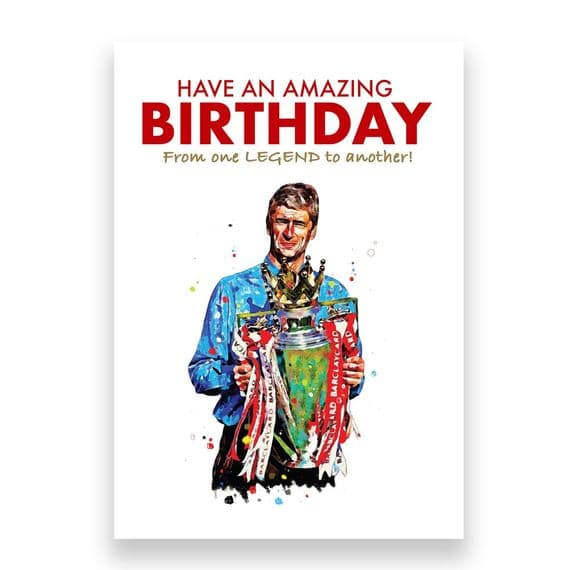 Arsenal Birthday Card | Arsene Wenger