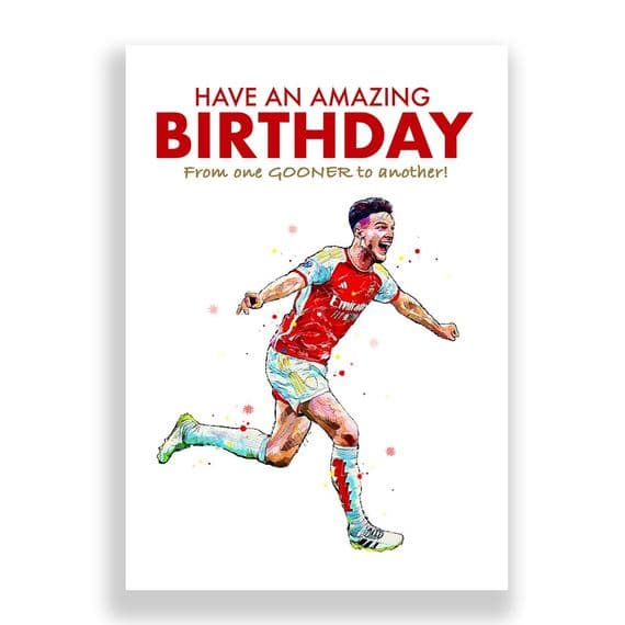 Arsenal Birthday  Card | Declan Rice