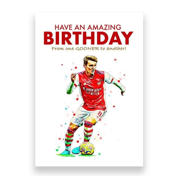 Arsenal Birthday Card | Martin Ødegaard