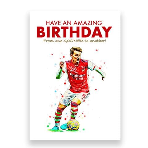 Arsenal Birthday Card | Martin Ødegaard