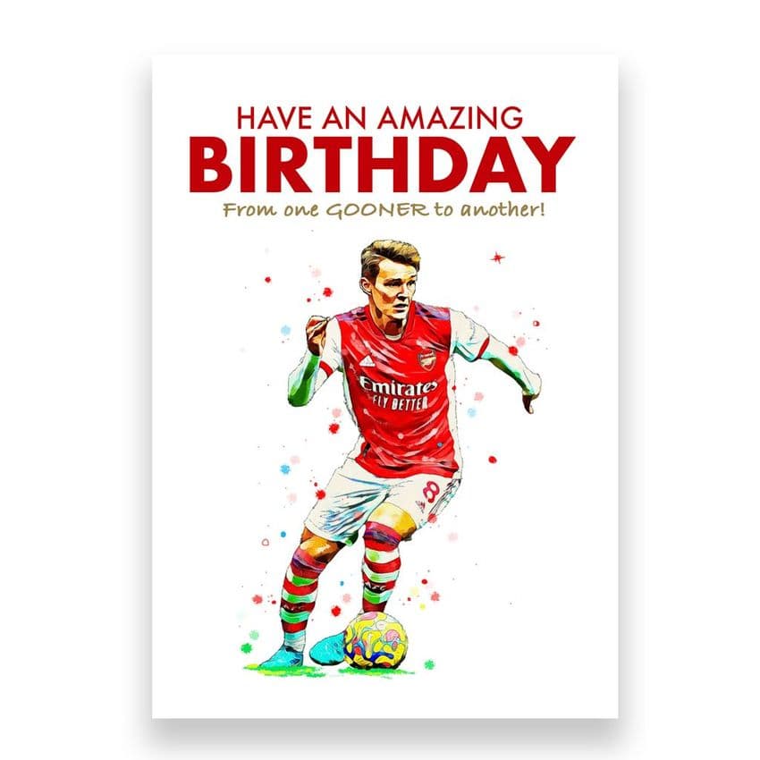 Arsenal Birthday Card | Martin Ødegaard