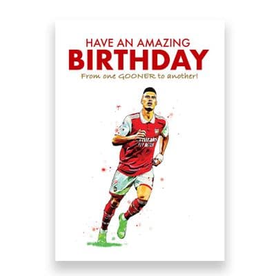 Arsenal Birthday Card | Martinelli