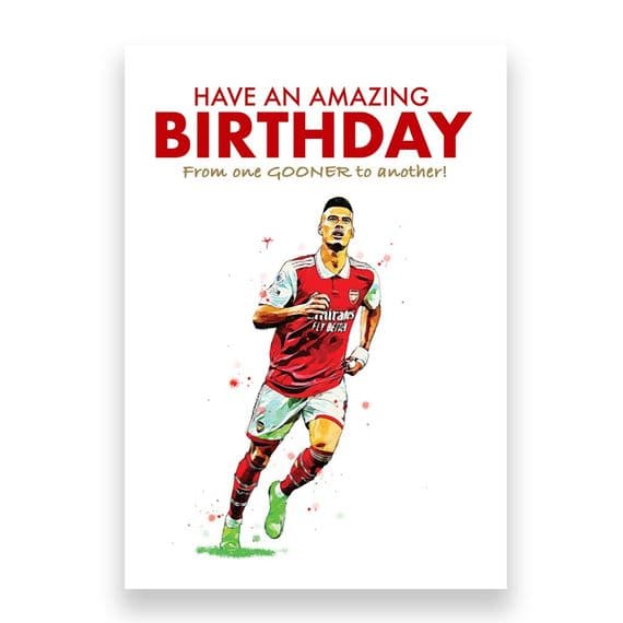 Arsenal Birthday Card | Martinelli