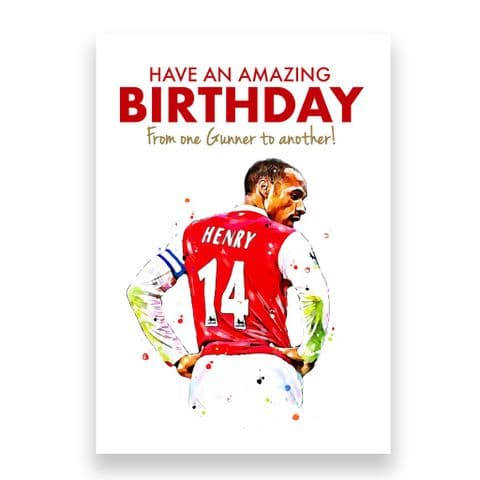 Arsenal Birthday Card | Thierry Henry.