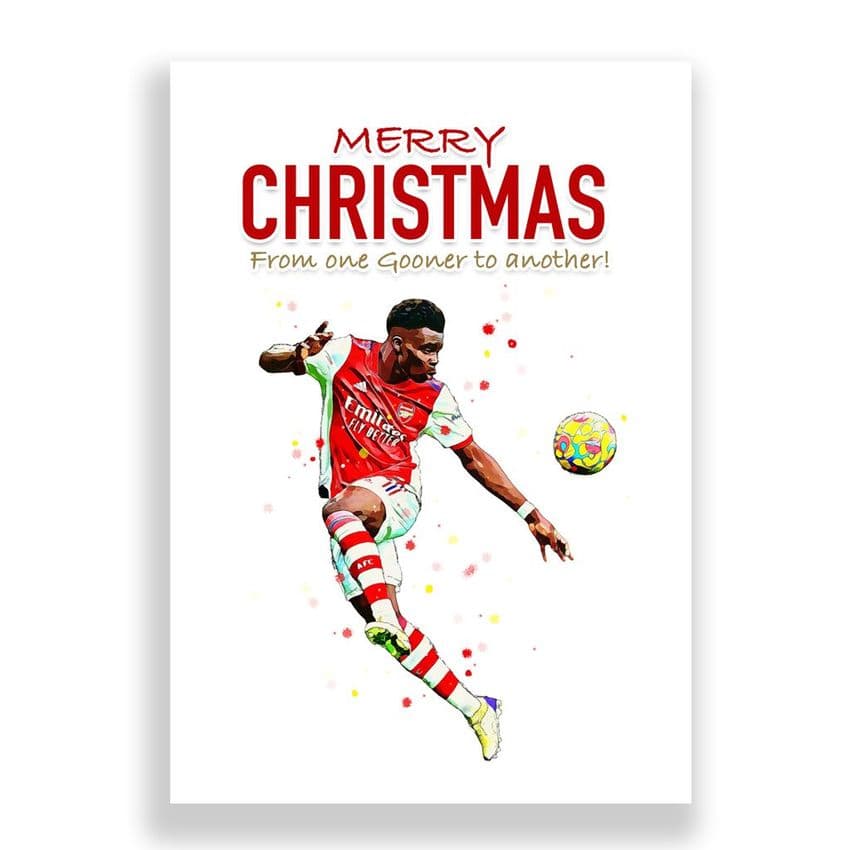 Arsenal Christmas Card | Bukayo Saka
