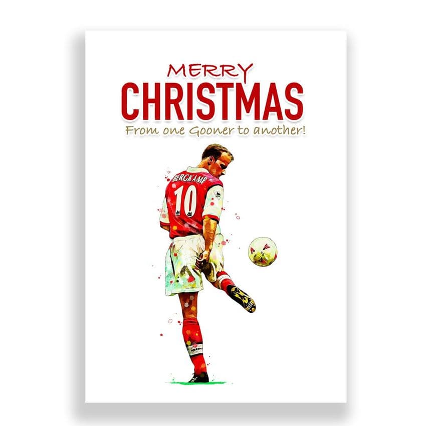 Arsenal Christmas Card | Dennis Bergkamp