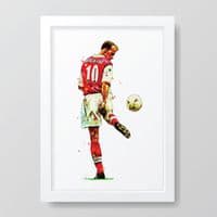 Arsenal | Dennis Bergkamp Art Print