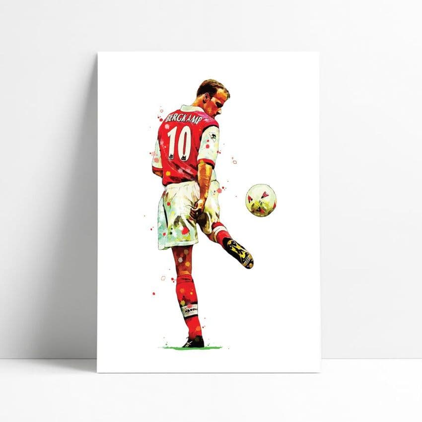 Arsenal | Dennis Bergkamp Art Print