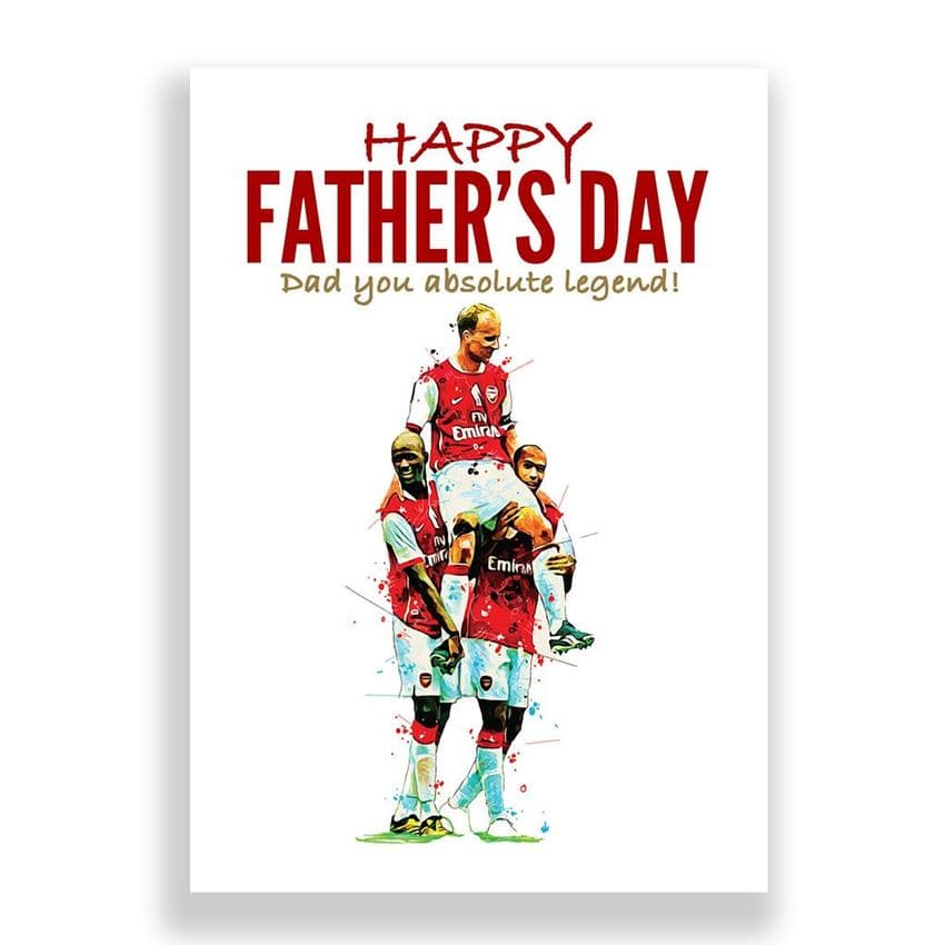 Arsenal Father's Day Card | Bergkamp | Henry | Vieira