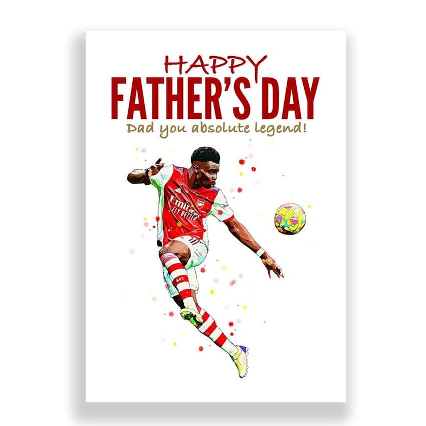 Arsenal Father's Day Card | Bukayo Saka