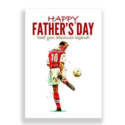 Arsenal Father's Day Card | Dennis Bergkamp
