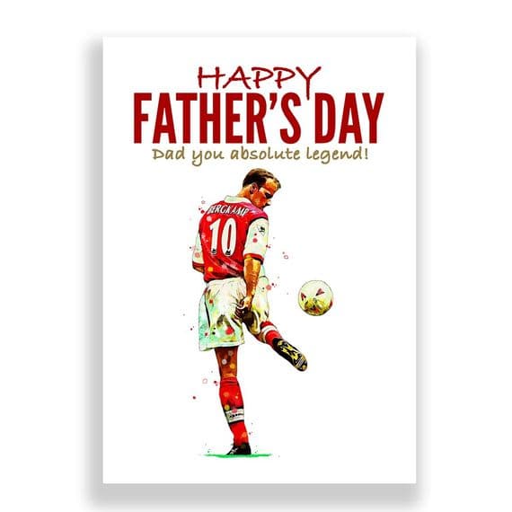 Arsenal Father's Day Card | Dennis Bergkamp