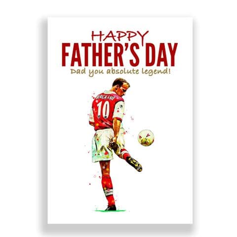 Arsenal Father's Day Card | Dennis Bergkamp