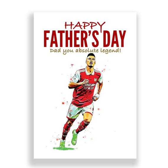 Arsenal Father's Day Card | Gabriel Martinelli