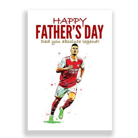 Arsenal Father's Day Card | Gabriel Martinelli