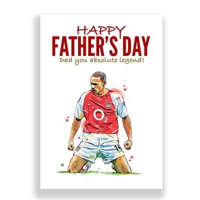 Arsenal Father's Day Card | Thierry Henry Knees