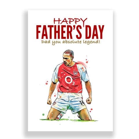 Arsenal Father's Day Card | Thierry Henry Knees
