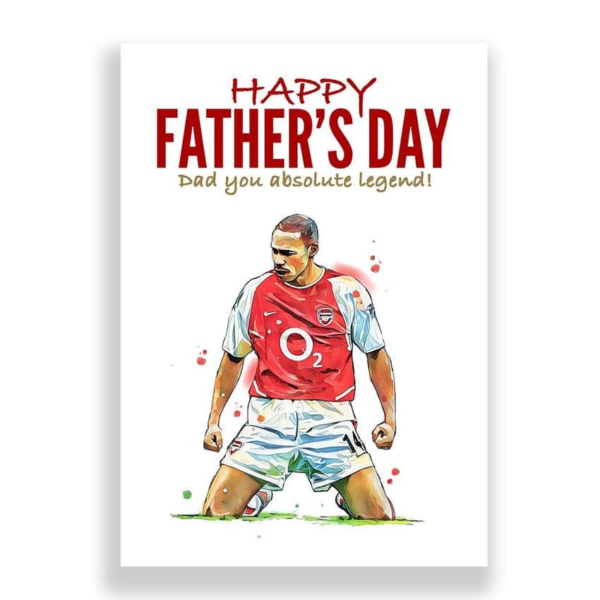 Arsenal Father's Day Card | Thierry Henry Knees