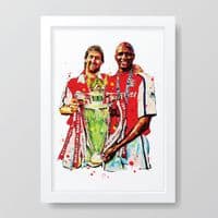 Arsenal | Patrick Vieira | Tony Adams Art Print