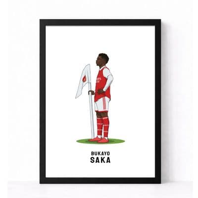 Arsenal Print | Bukayo Saka Flag