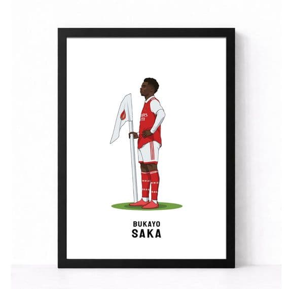Arsenal Print | Bukayo Saka Flag