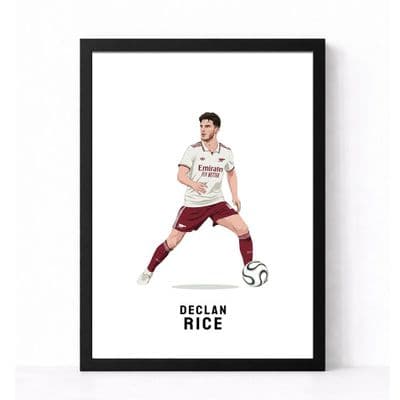 Arsenal Print | Declan Rice Away