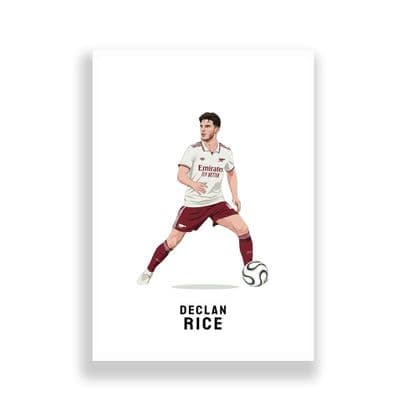 Arsenal Print | Declan Rice Away