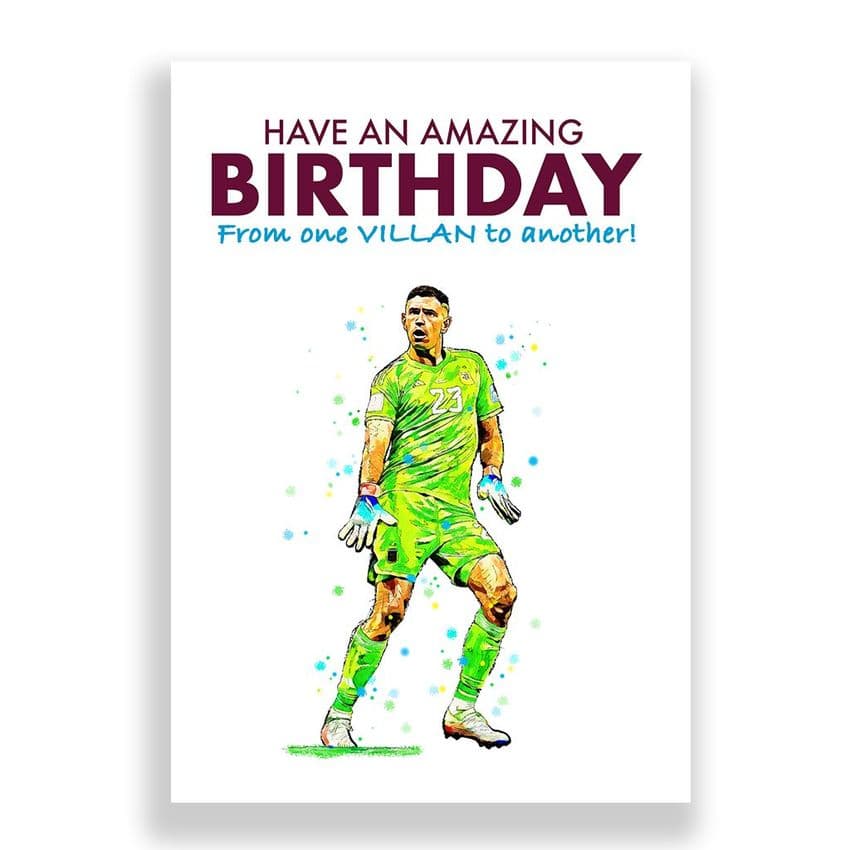 Aston Villa Birthday Card | Emiliano Martínez