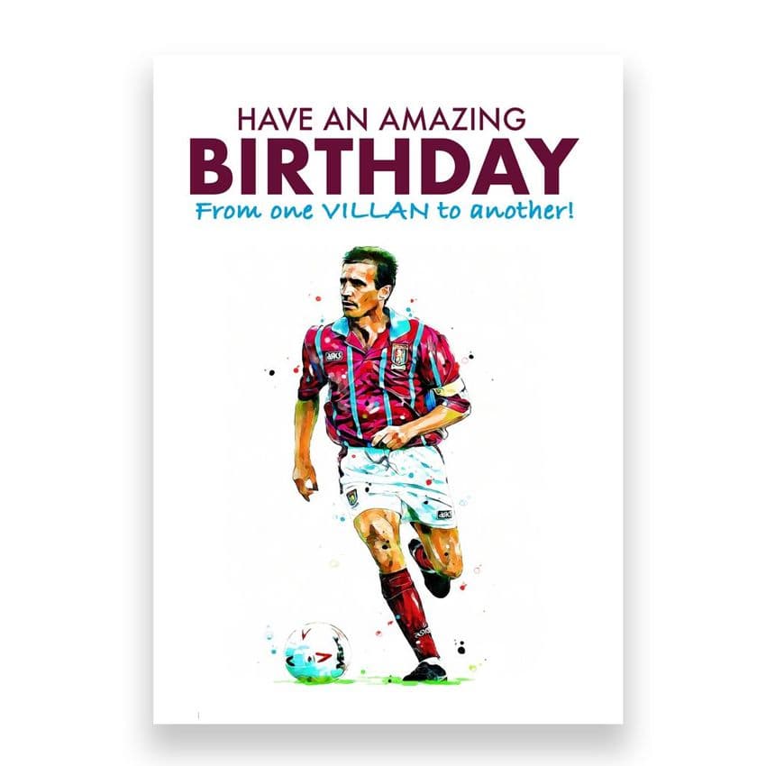 Aston Villa Birthday Card | Gordan Cowans