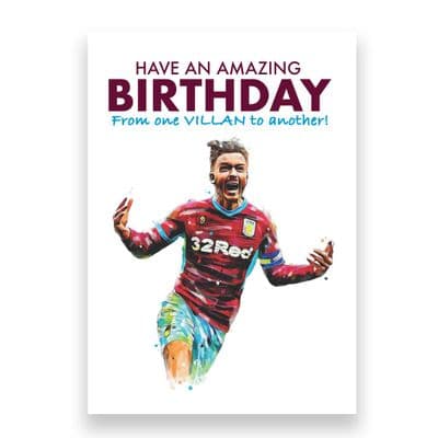 Aston Villa Birthday Card | Jack Grealish