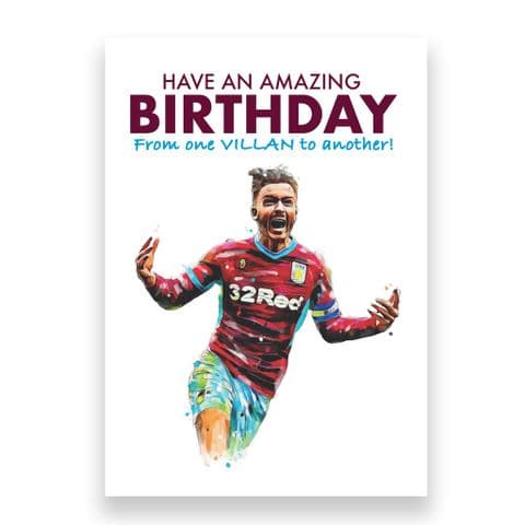 Aston Villa Birthday Card | Jack Grealish