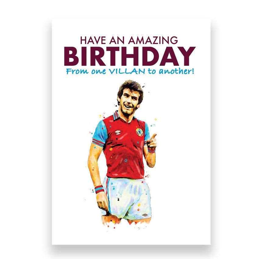 Aston Villa Birthday Card | Peter Withe
