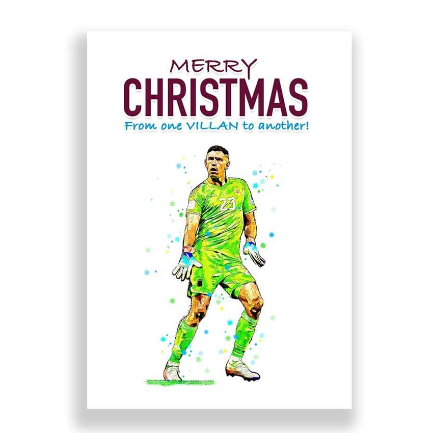 Aston Villa Christmas Card | Emiliano Martínez