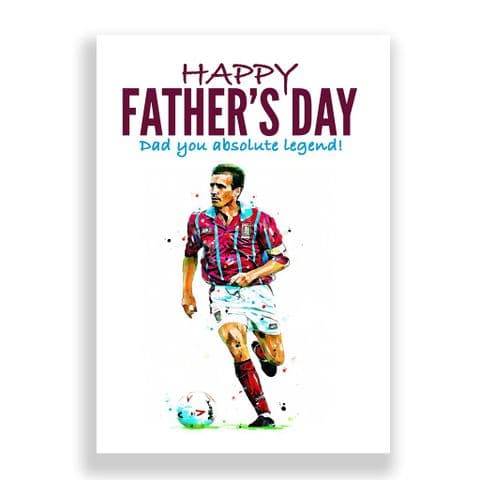Aston Villa Father's Day Card | Gordon Cowans