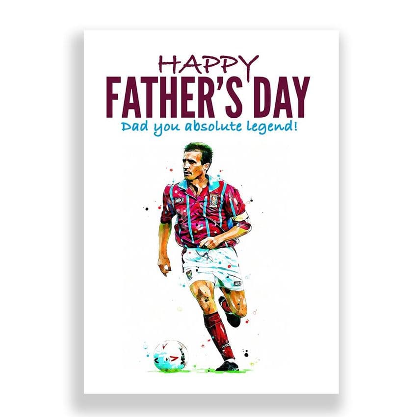 Aston Villa Father's Day Card | Gordon Cowans
