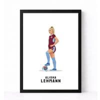 Aston Villa Print | Alisha Lehmann