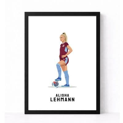 Aston Villa Print | Alisha Lehmann