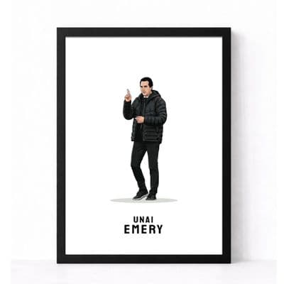 Aston Villa Print | Unai Emery