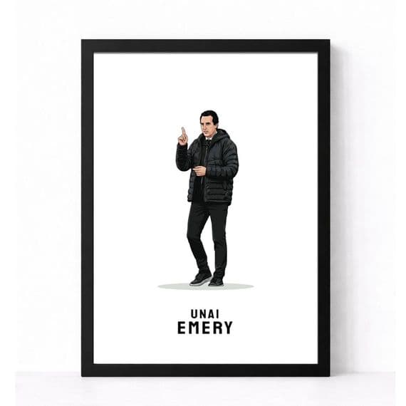 Aston Villa Print | Unai Emery