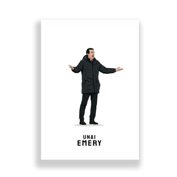Aston Villa Print | Unai Emery.