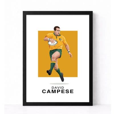 Australia Rugby Print | David Campese