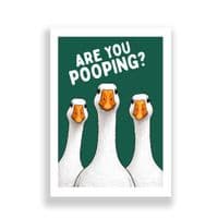 Bathroom Print | Are You Pooping?
