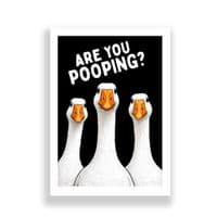 Bathroom Print | Are You Pooping? | Black