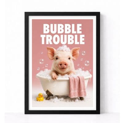 Bathroom Print | Bubble Trouble