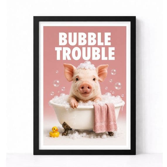 Bathroom Print | Bubble Trouble
