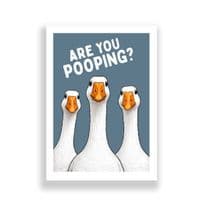 Bathroom Print | Can We Watch? | Geese