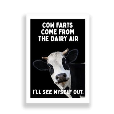 Bathroom Print | Cow Farts!