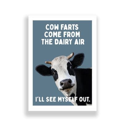 Bathroom Print | Cow Farts! (7)
