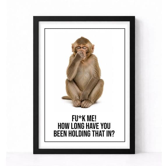 Bathroom Print | F*ck Me!
